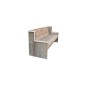 Wood4you - Banc de jardin Zeeland - Bois d'échafaudage "Do it yourself package" - 175Lx72Hx63D cm