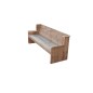 Wood4you - Panca da giardino Zelanda - Legno per ponteggi 'pacchetto fai da te' - 175Lx72Hx63P cm