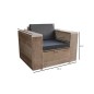 Wood4you - Sedia da salotto Washington 100Lx60Hx80D cm