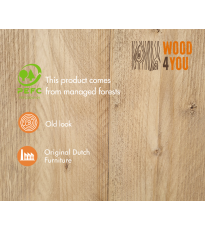 Wood4you - Scrivania ad angolo - Vancouver - Legno industriale