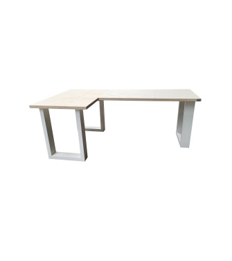 Wood4you - Corner desk - New england wood- White