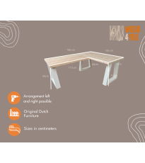 Wood4you - Bureau d'angle - Vancouver Spruce