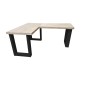 Wood4you - Corner desk - New england scaffolding wood- Black