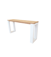 Wood4you - Sidetable enkel Roastedwood wit