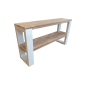 Wood4You - Table d'appoint New Orleans Bois de Construction