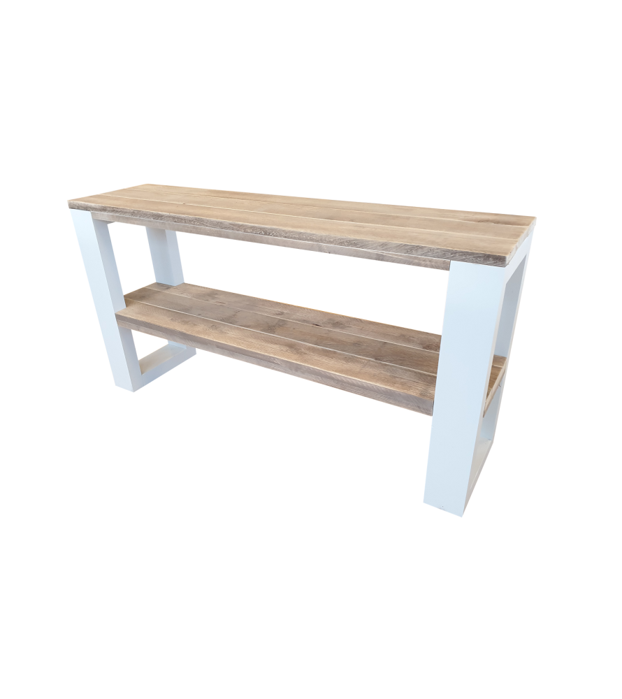 Wood4You - Table d'appoint New Orleans Bois de Construction