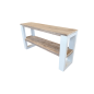 Wood4you - Sidetable New Orleans steigerhout wit