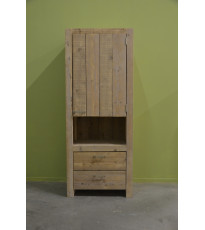 Wood4you - Armoire en bois de chantier - modèle 1 dimensions 70L x 200H x 50P