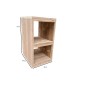 Wood4you - armoire de bureau échafaudage bois 34x49/72 cm