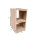 Wood4you - armoire de bureau échafaudage bois 34Lx36Bx50H cm