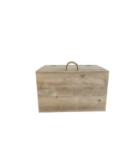 Wood4you - Toy Chest with Rope Handle Scaffold Wood