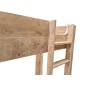 Wood4you - Letto a soppalco Noortje letto con scrivania ponteggio legno 210Lx165Hx96P cm