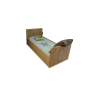 Wood4you - Ponteggio letto singolo Luuk legno 206Lx70Hx97P cm