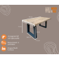 Wood4you - Kinderbureau - Vancouver steigerhout antraciet