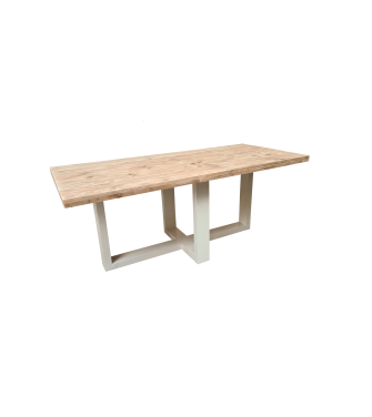 Wood4you - Table à manger Miami Échafaudage bois