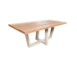 Wood4you - Eettafel Las Vegas Eikenhout - wit