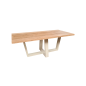 Wood4you - Table à manger en bois de chêne Las Vegas - blanc