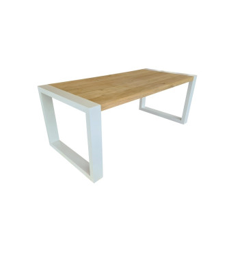 Wood4you - Dining table New Jersey Oak white