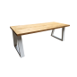 Wood4you - Dining table Vancouver Roasted wood - White