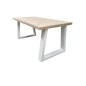 Wood4you - Dining table Vancouver - Industrial wood - White