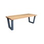 Wood4you - Dining table New York Roasted wood - Anthracite