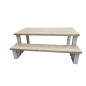 Wood4you - New England combideal  Eettafel + Bankje