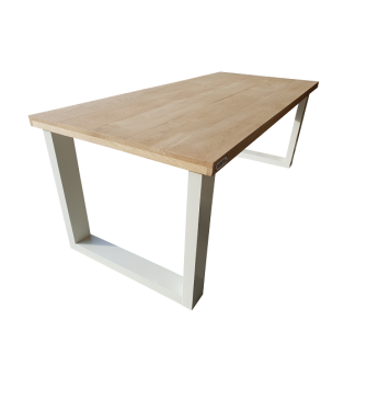 Wood4you - Tavolo da pranzo Rovere New England - bianco