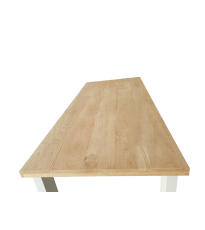 Wood4you - Dining table New England Oak - white