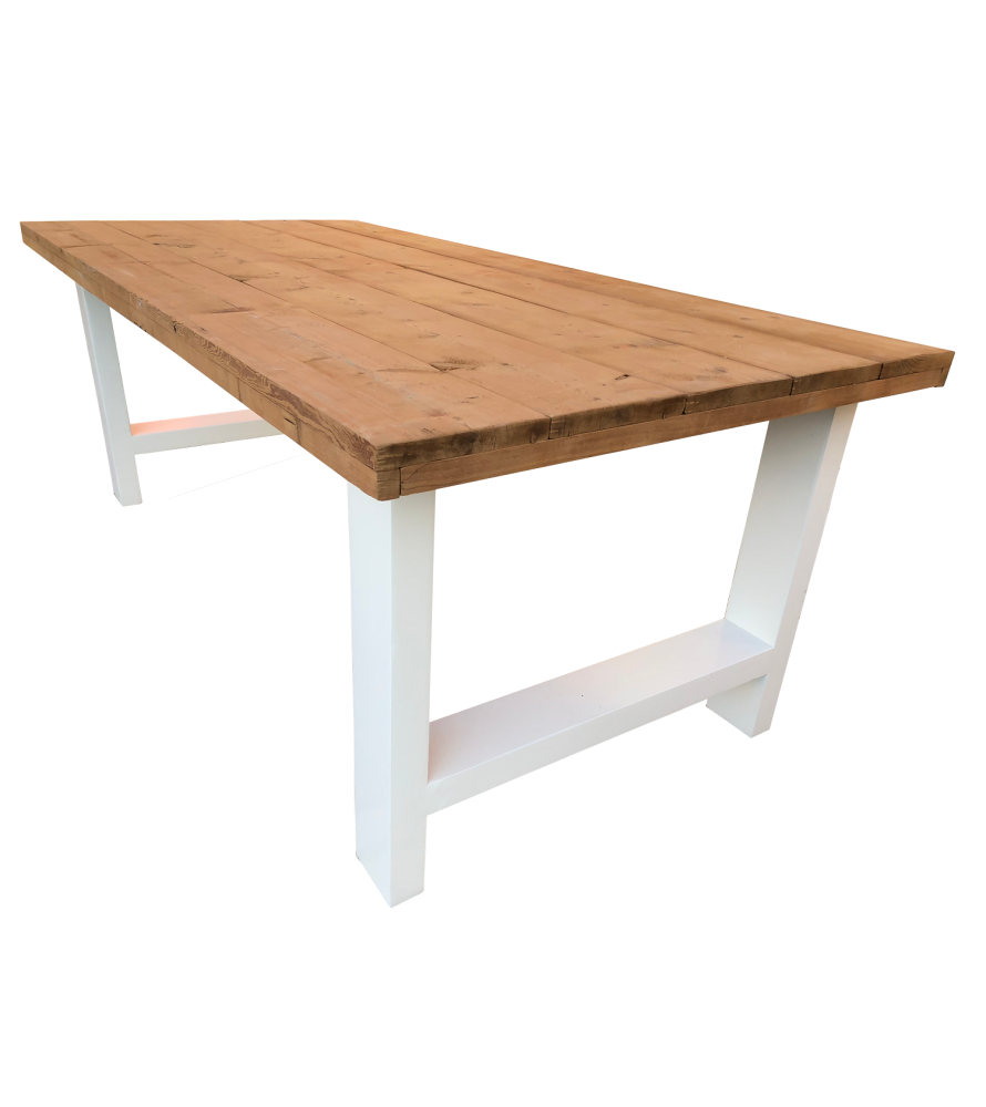 Wood4you - Seattle Roastedwood dining table - white