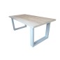 Wood4you - New England planed pine dining table - White