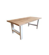 Wood4you - Tavolo da pranzo Rovere Seattle - Bianco