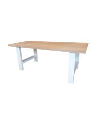 Wood4you - Dining table Seattle Oak - White