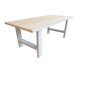 Wood4you - Eettafel Seattle blanco geschaafd vurenhout - wit