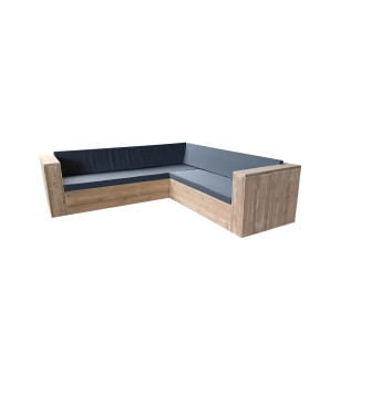 Wood4you - Loungeset 2 steigerhout - incl kussens