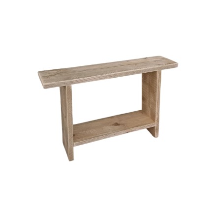 Wood4you - Houten bankje - 70Bx49Hx18D - sloophout - Bijzettafel - Halbankje