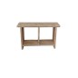 Wood4you - Panchina in legno con mensola intermedia - 70L x 49H x 18P - Legno riciclato - Tavolino - Panchina per ingresso