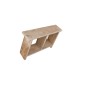 Wood4you - Panchina in legno con mensola intermedia - 70L x 49H x 18P - Legno riciclato - Tavolino - Panchina per ingresso