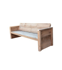 Wood4you - Garden bench - Vlieland - Scaffoldwood Construction Kit 175Lx72Hx57D cm