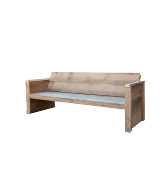 Wood4you - Garden bench - Vlieland - Scaffoldwood Construction Kit 175Lx72Hx57D cm