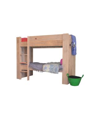 Wood4you – Gerüst Etagenbett aus Holz Julia Größe 200Lx90Tx165H