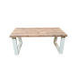 Wood4you - Kinderbureau - Vancouver steigerhout 180Lx70Dx75H wit