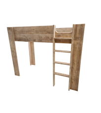 Wood4you - Hochbett Noortje Gerüstholz 210Lx165Hx96T cm