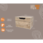 Wood4you - Toy chest Kick Scaffoldwood 80Lx50Hx50D cm