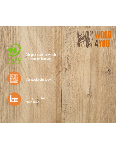 Wood4you - Tuinbank Vlieland - Bouwpakket -175Lx72Hx57D