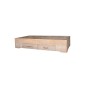 Wood4you - Letto singolo Billy trabattello legno 206Lx43Hx96P cm