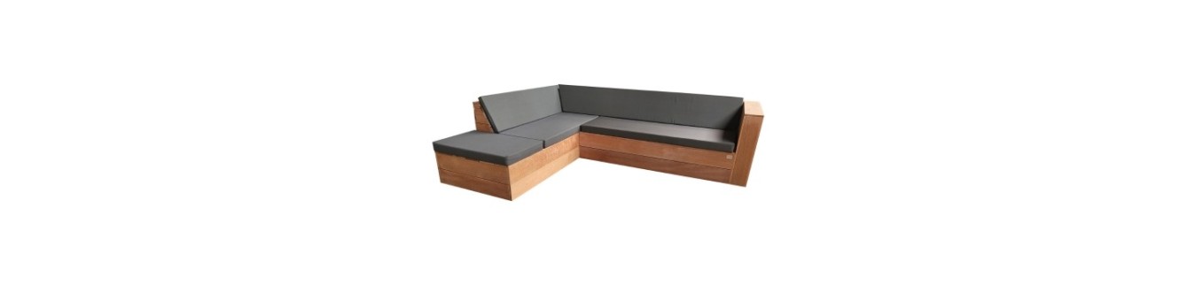 Set lounge in legno - Legno industriale, Legno Douglas e Ponteggi Wood4you